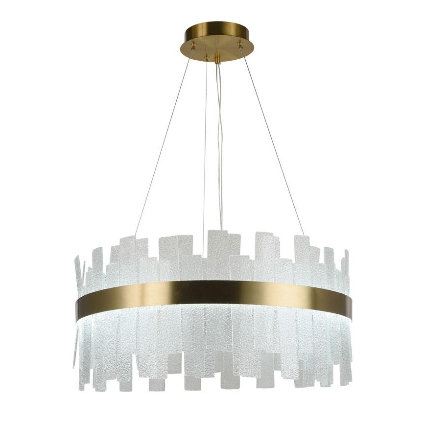 LED Aptumšojama kristāla lustra ar auklu LED/40W/230V 3000-6500K + tālvadības pults
