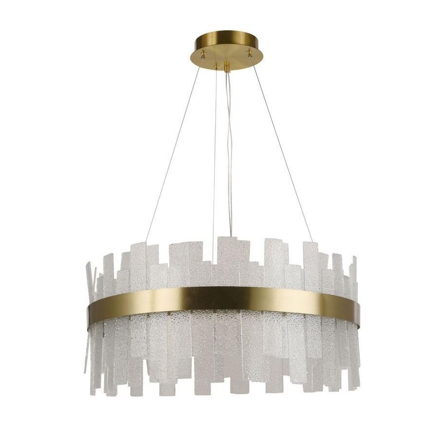 LED Aptumšojama kristāla lustra ar auklu LED/40W/230V 3000-6500K + tālvadības pults