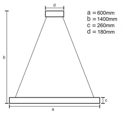 LED Aptumšojama kristāla lustra ar auklu LED/40W/230V 3000-6500K + tālvadības pults