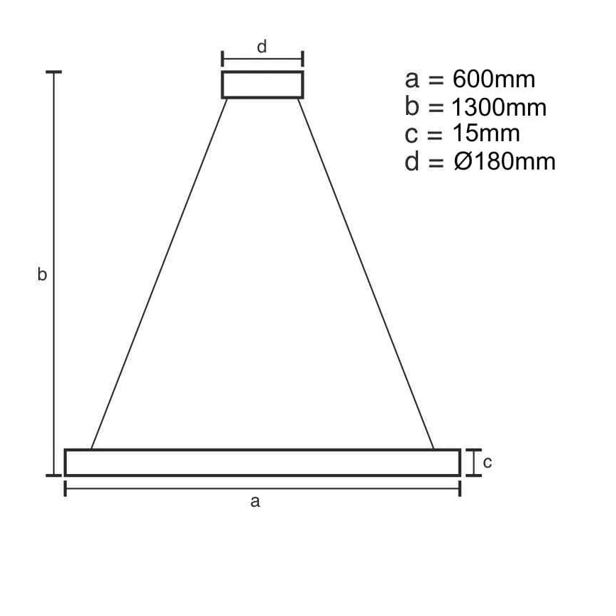 LED Aptumšojama lustra ar auklu LED/40W/230V 3000-6500K + tālvadības pults
