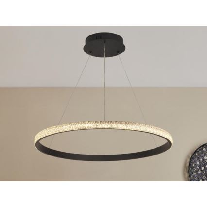 LED Aptumšojama lustra ar auklu LED/40W/230V 3000-6500K d. 60 cm + tālvadības pults