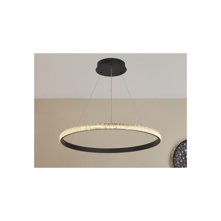 LED Aptumšojama lustra ar auklu LED/40W/230V 3000-6500K d. 60 cm + tālvadības pults