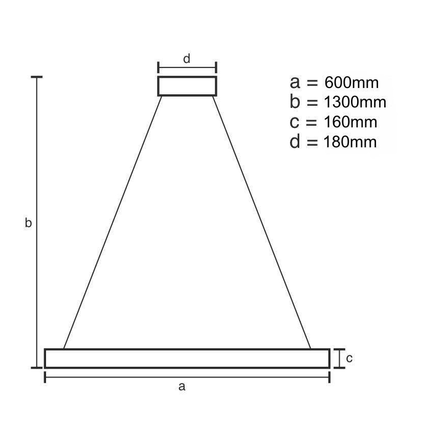 LED Aptumšojama lustra ar auklu LED/40W/230V 3000-6500K zelta + tālvadības pults