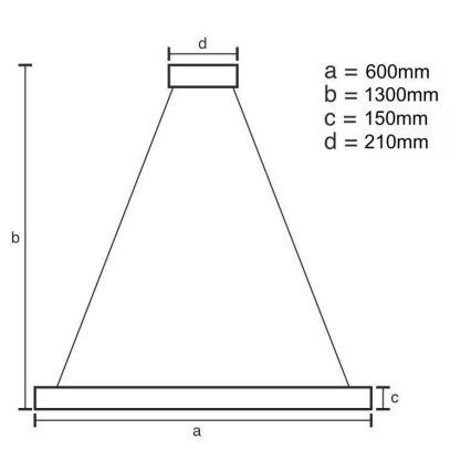 LED Aptumšojama kristāla lustra ar auklu LED/40W/230V 3000-6500K zelta + tālvadības pults