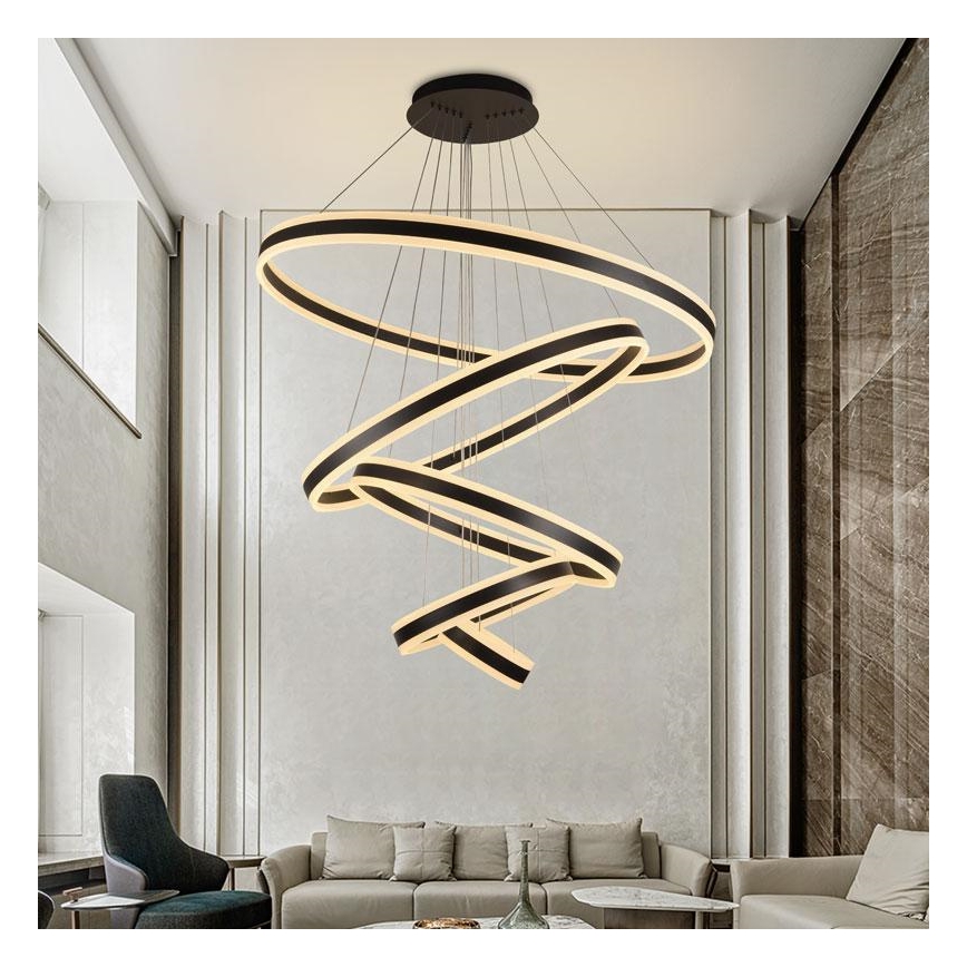 LED Aptumšojama lustra ar auklu LED/420W/230V 3000-6500K + tālvadības pults