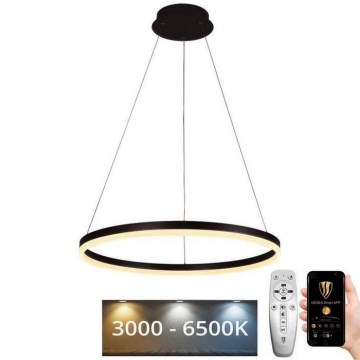 LED Aptumšojama lustra ar auklu LED/42W/230V 3000-6500K d. 60 cm + tālvadības pults