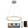 LED Aptumšojama lustra ar auklu LED/42W/230V 3000-6500K d. 60 cm + tālvadības pults