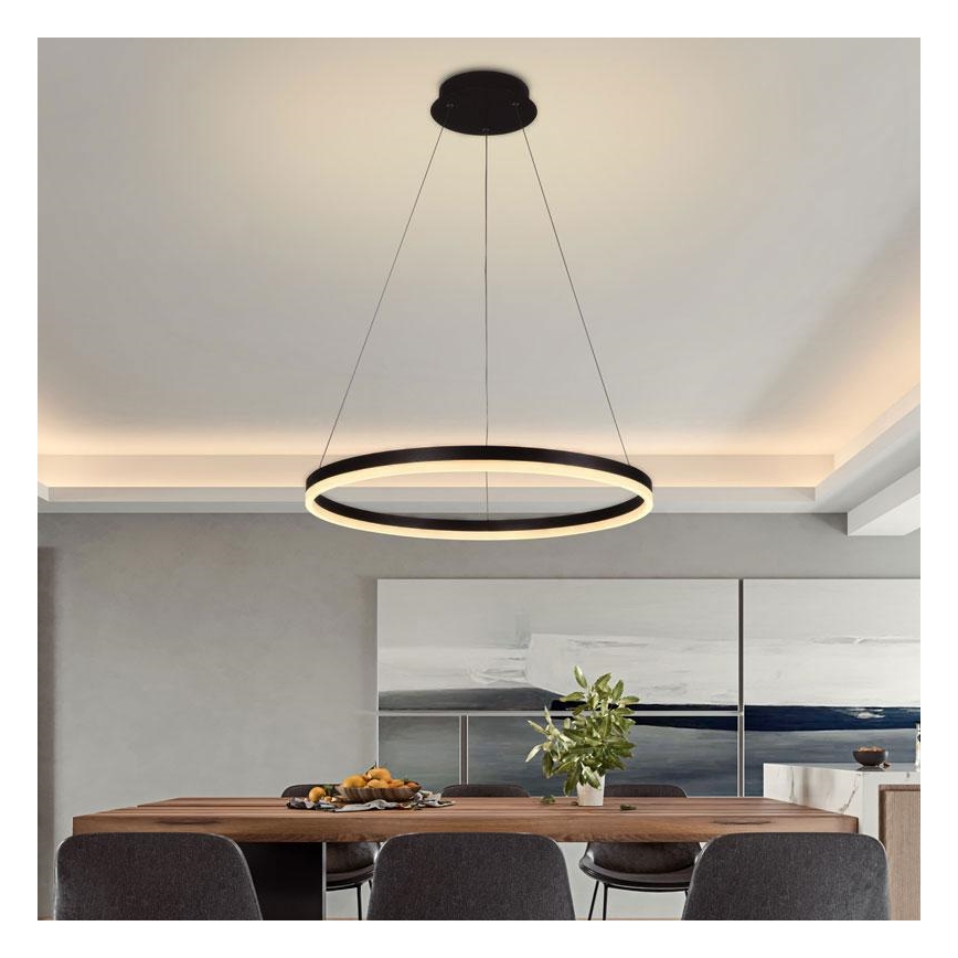 LED Aptumšojama lustra ar auklu LED/42W/230V 3000-6500K d. 60 cm + tālvadības pults