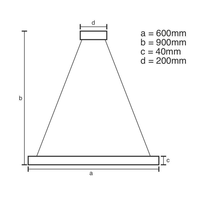 LED Aptumšojama lustra ar auklu LED/42W/230V 3000-6500K d. 60 cm + tālvadības pults