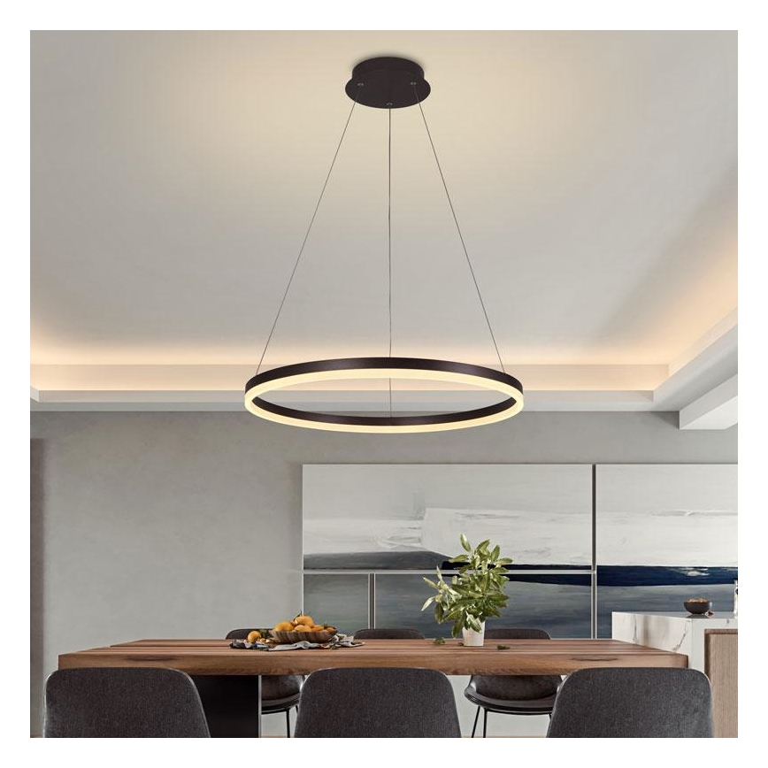 LED Aptumšojama lustra ar auklu LED/42W/230V 3000-6500K d. 60 cm + tālvadības pults