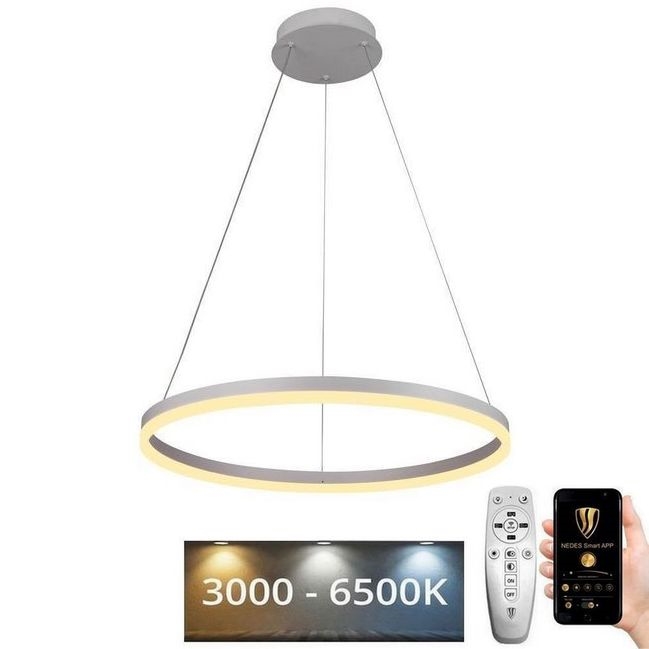 LED Aptumšojama lustra ar auklu LED/42W/230V 3000-6500K + tālvadības pults