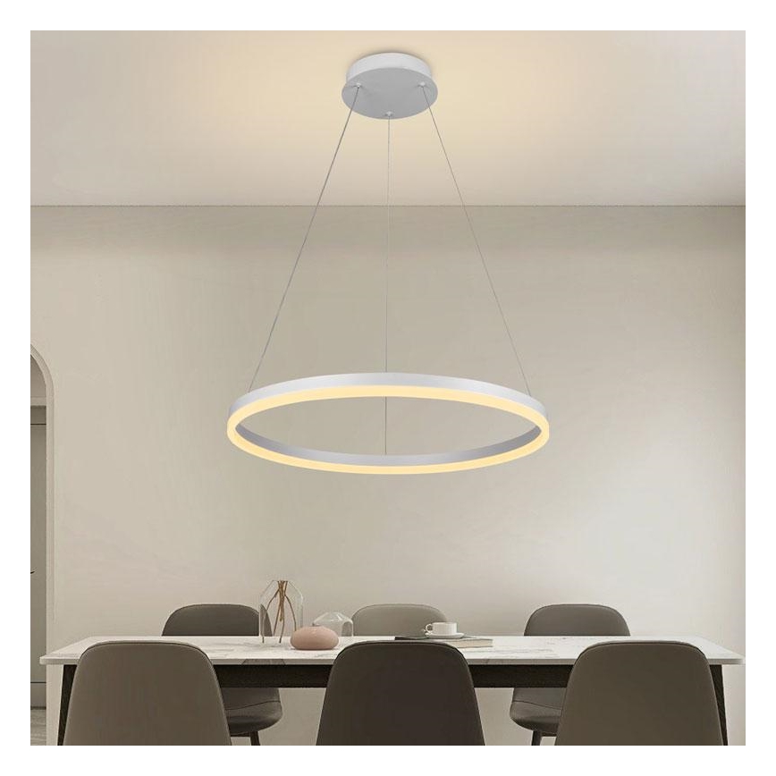 LED Aptumšojama lustra ar auklu LED/42W/230V 3000-6500K d. 60 cm + tālvadības pults