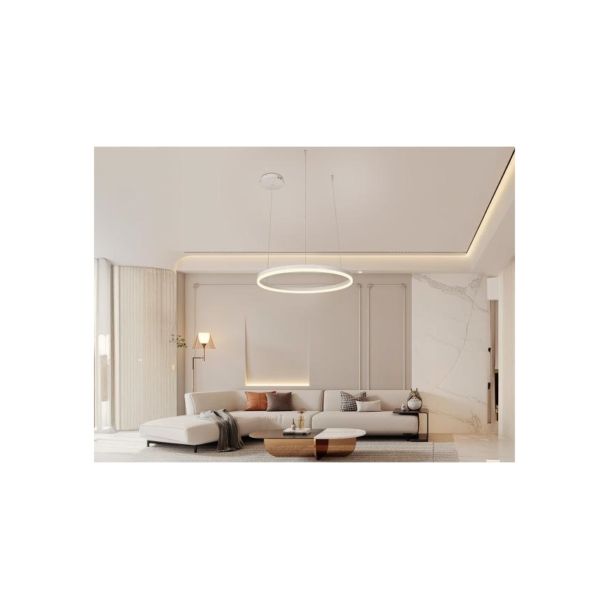 LED Aptumšojama lustra ar auklu LED/42W/230V 3000-6500K + tālvadības pults