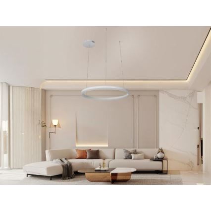 LED Aptumšojama lustra ar auklu LED/42W/230V 3000-6500K + tālvadības pults