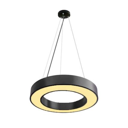 LED Aptumšojama lustra ar auklu LED/45W/230V 3000-6500K melna + tālvadības pults