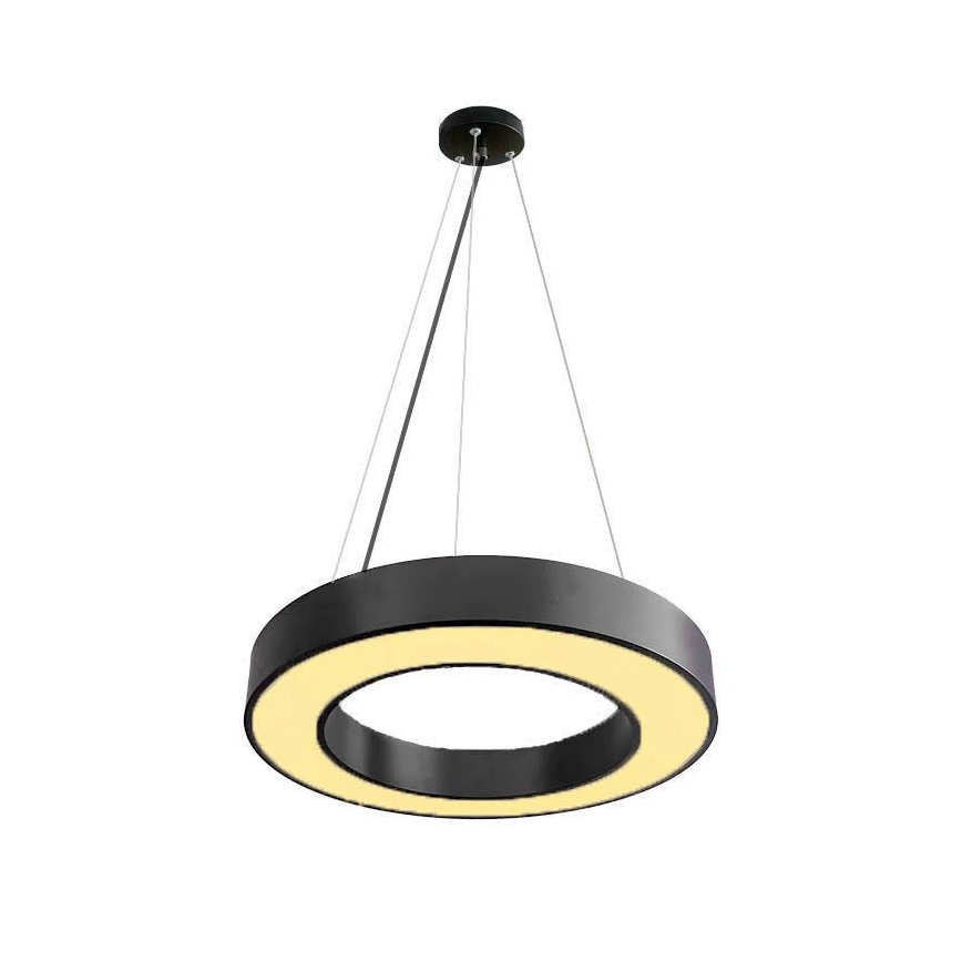 LED Aptumšojama lustra ar auklu LED/45W/230V 3000-6500K melna + tālvadības pults