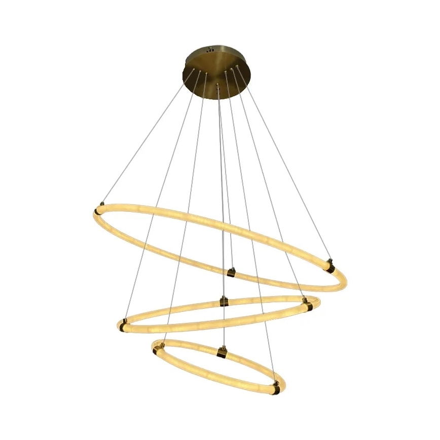 LED Aptumšojama lustra ar auklu LED/45W/230V 3000-6500K d. 80 cm + tālvadības pults