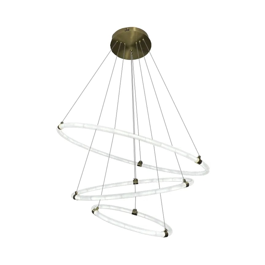 LED Aptumšojama lustra ar auklu LED/45W/230V 3000-6500K d. 80 cm + tālvadības pults