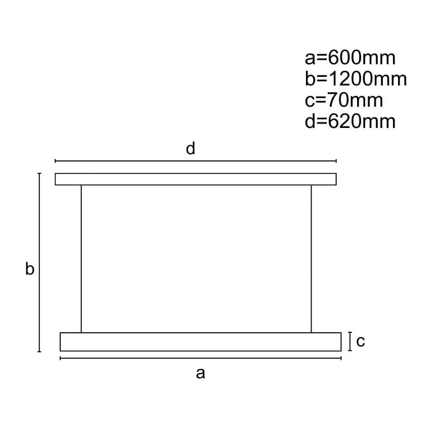 LED Aptumšojama lustra ar auklu LED/45W/230V 3000-6500K d. 60 cm melna + tālvadības pults