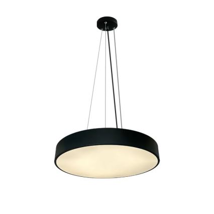 LED Aptumšojama lustra ar auklu LED/50W/230V 3000-6500K melna + tālvadības pults