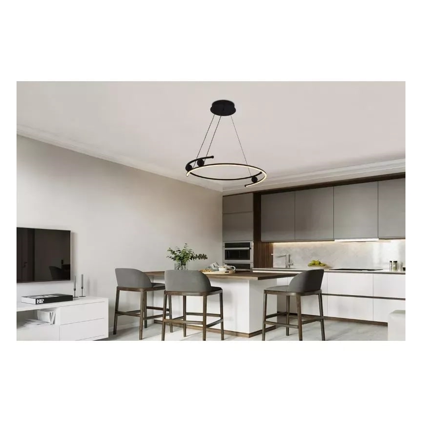 LED Aptumšojama lustra ar auklu LED/50W/230V 3000-6500K + tālvadības pults