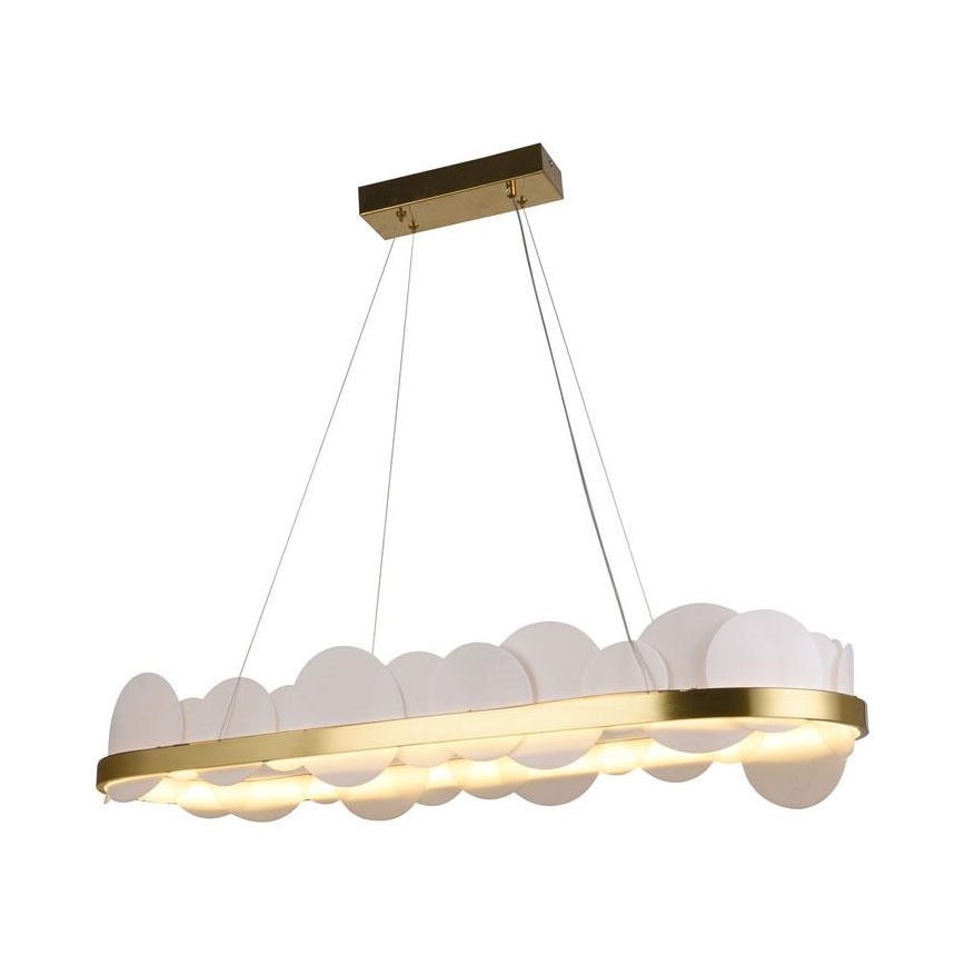 LED Aptumšojama lustra ar auklu LED/50W/230V 3000-6500K zelta + tālvadības pults
