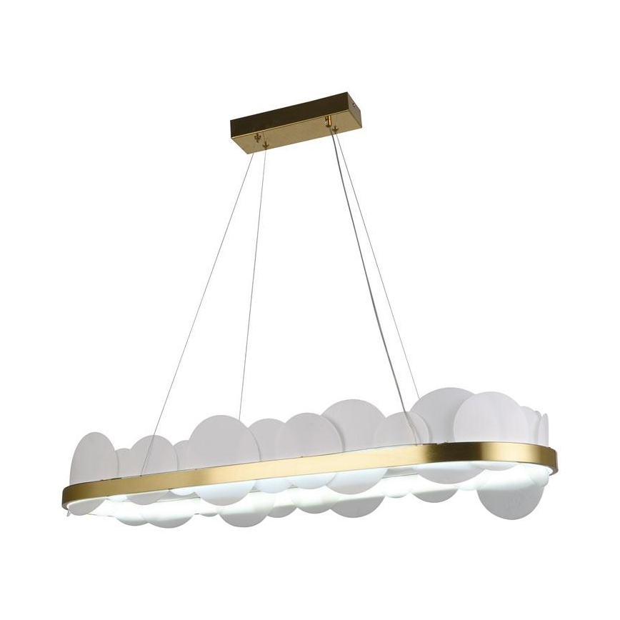 LED Aptumšojama lustra ar auklu LED/50W/230V 3000-6500K zelta + tālvadības pults