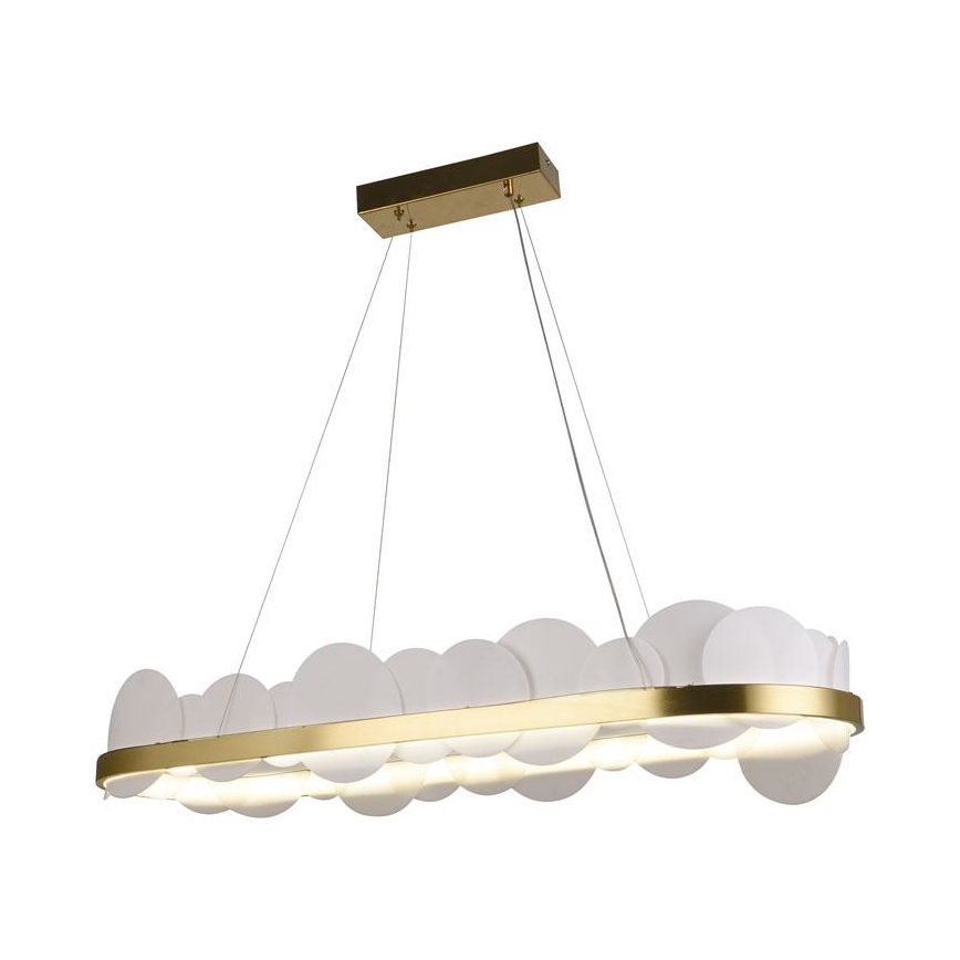 LED Aptumšojama lustra ar auklu LED/50W/230V 3000-6500K zelta + tālvadības pults
