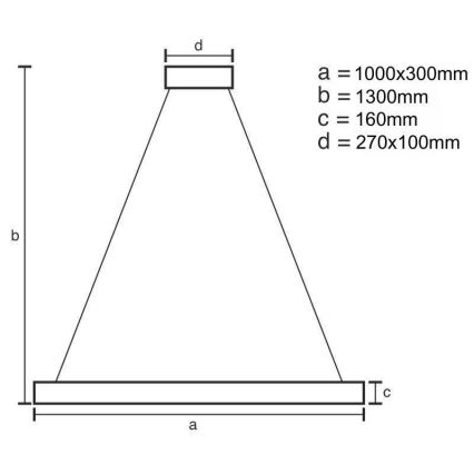 LED Aptumšojama lustra ar auklu LED/50W/230V 3000-6500K zelta + tālvadības pults