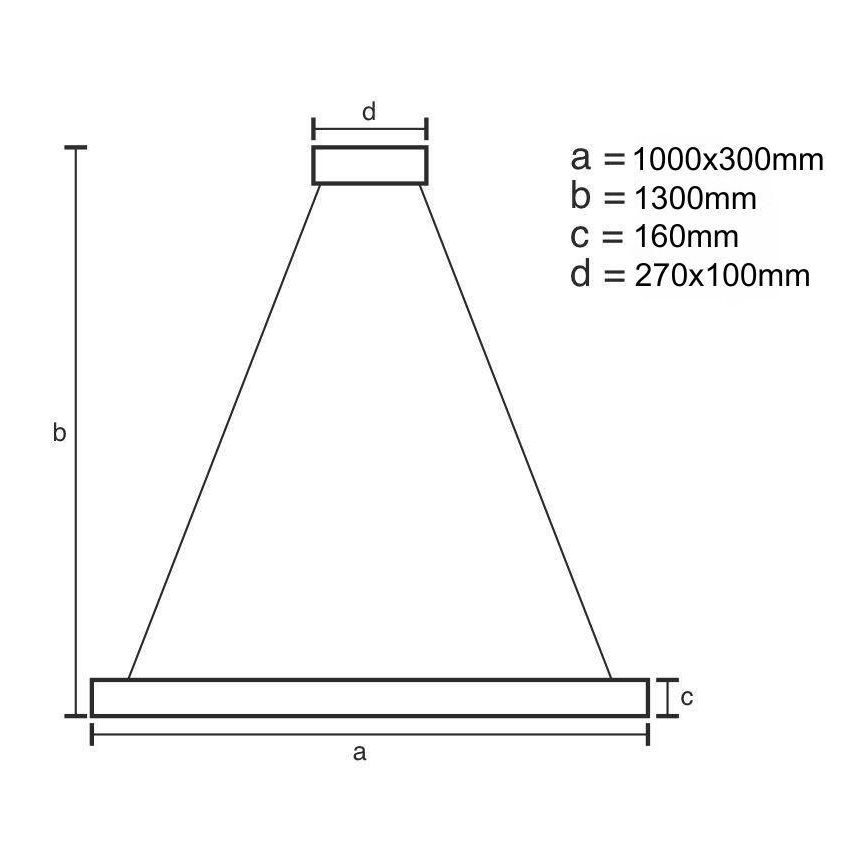 LED Aptumšojama lustra ar auklu LED/50W/230V 3000-6500K zelta + tālvadības pults