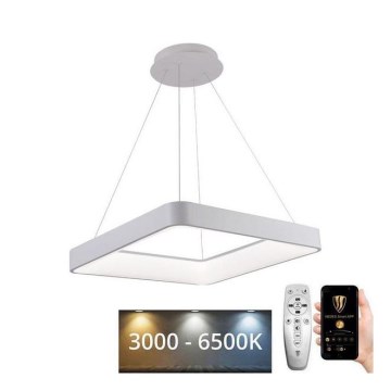 LED Aptumšojama lustra ar auklu LED/55W/230V 3000-6500K balta + tālvadības pults