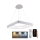 LED Aptumšojama lustra ar auklu LED/55W/230V 3000-6500K balta + tālvadības pults