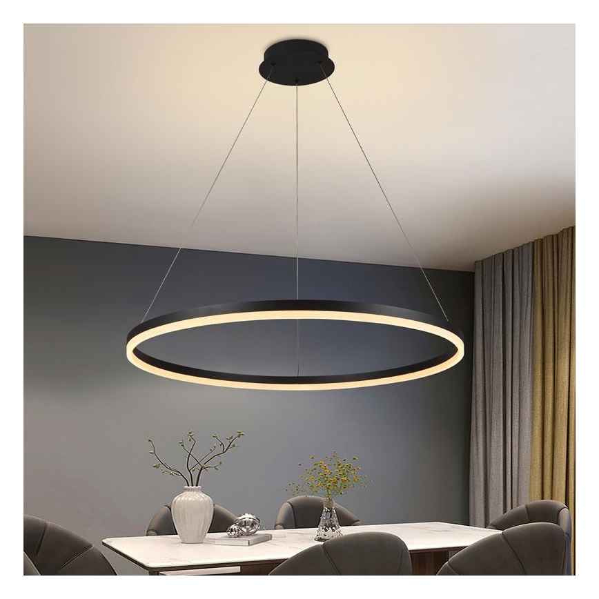 LED Aptumšojama lustra ar auklu LED/55W/230V 3000-6500K + tālvadības pults