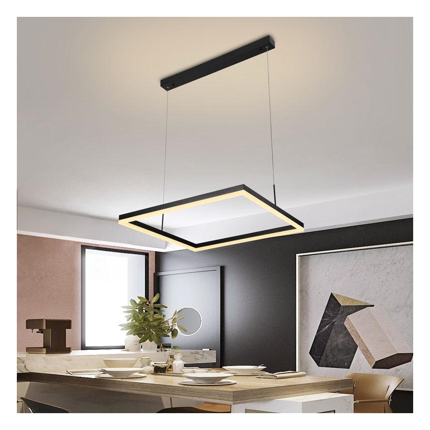 LED Aptumšojama lustra ar auklu LED/55W/230V 3000-6500K + tālvadības pults