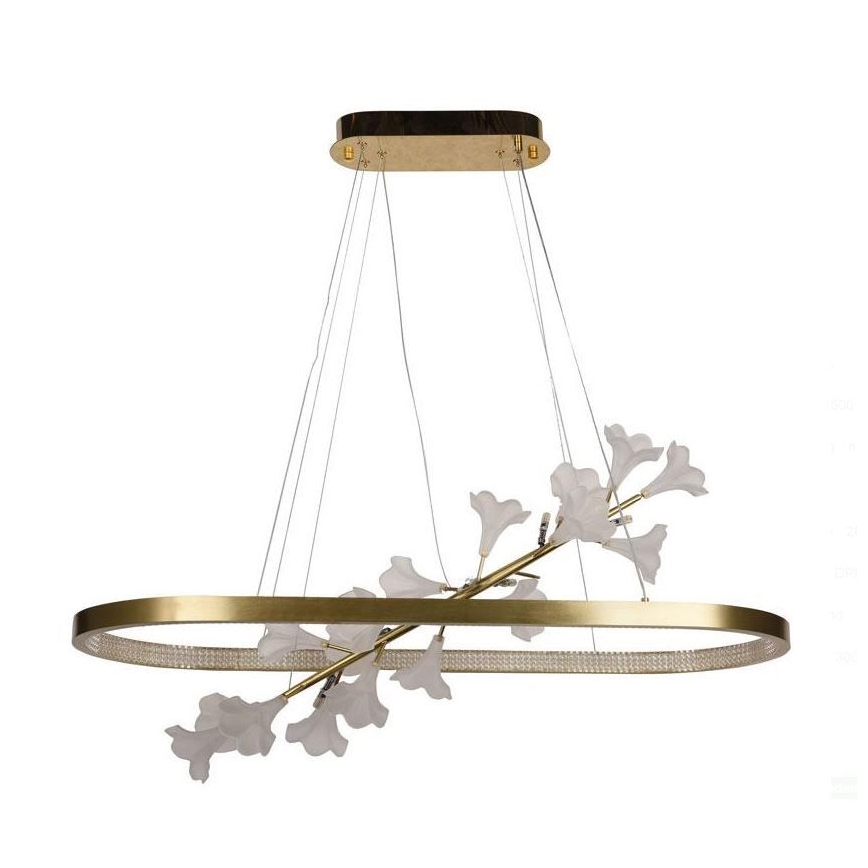LED Aptumšojama lustra ar auklu LED/55W/230V 3000-6500K + tālvadības pults