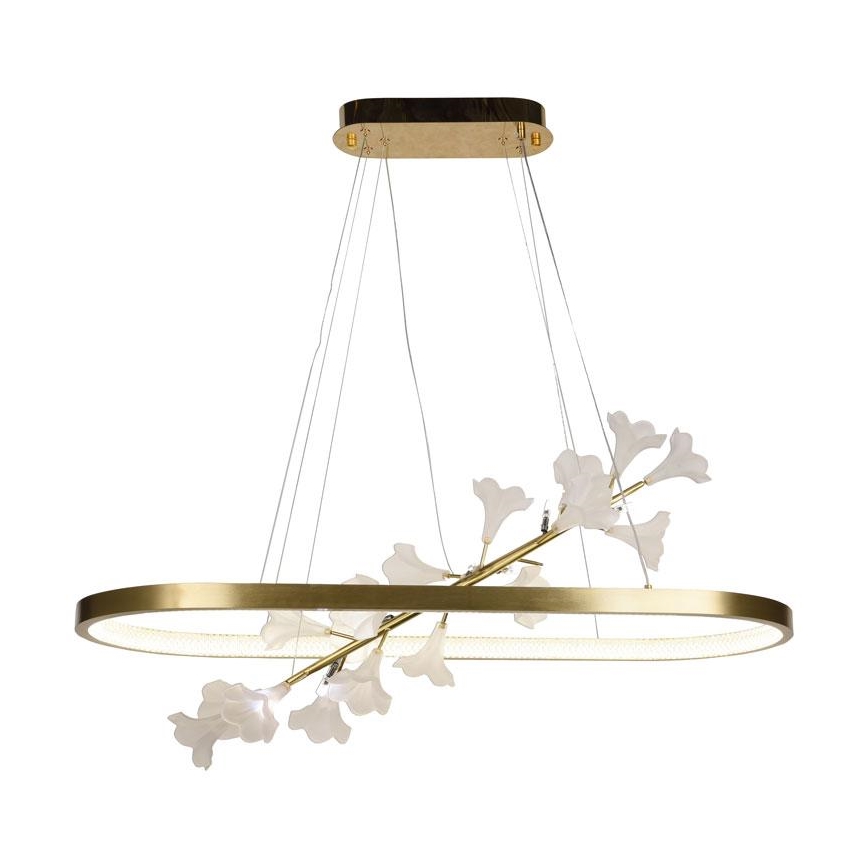 LED Aptumšojama lustra ar auklu LED/55W/230V 3000-6500K + tālvadības pults