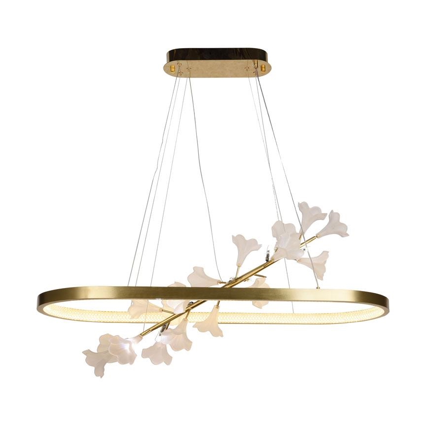 LED Aptumšojama lustra ar auklu LED/55W/230V 3000-6500K + tālvadības pults