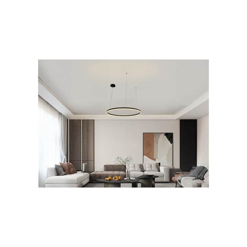 LED Aptumšojama lustra ar auklu LED/55W/230V 3000-6500K + tālvadības pults