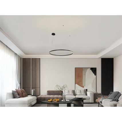 LED Aptumšojama lustra ar auklu LED/55W/230V 3000-6500K + tālvadības pults