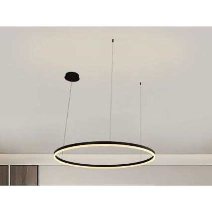 LED Aptumšojama lustra ar auklu LED/55W/230V 3000-6500K + tālvadības pults