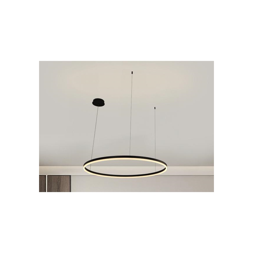 LED Aptumšojama lustra ar auklu LED/55W/230V 3000-6500K + tālvadības pults