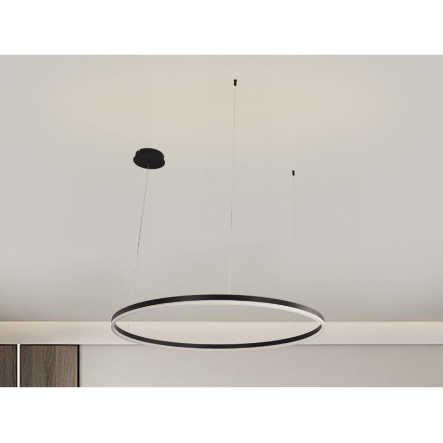 LED Aptumšojama lustra ar auklu LED/55W/230V 3000-6500K + tālvadības pults