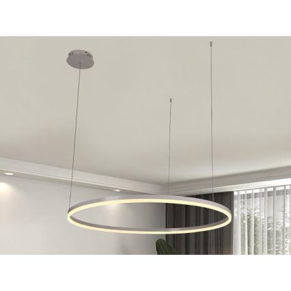 LED Aptumšojama lustra ar auklu LED/55W/230V 3000-6500K + tālvadības pults