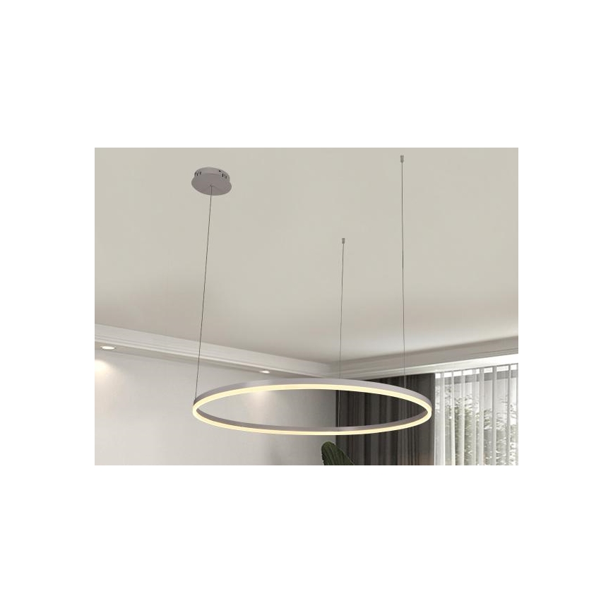 LED Aptumšojama lustra ar auklu LED/55W/230V 3000-6500K + tālvadības pults
