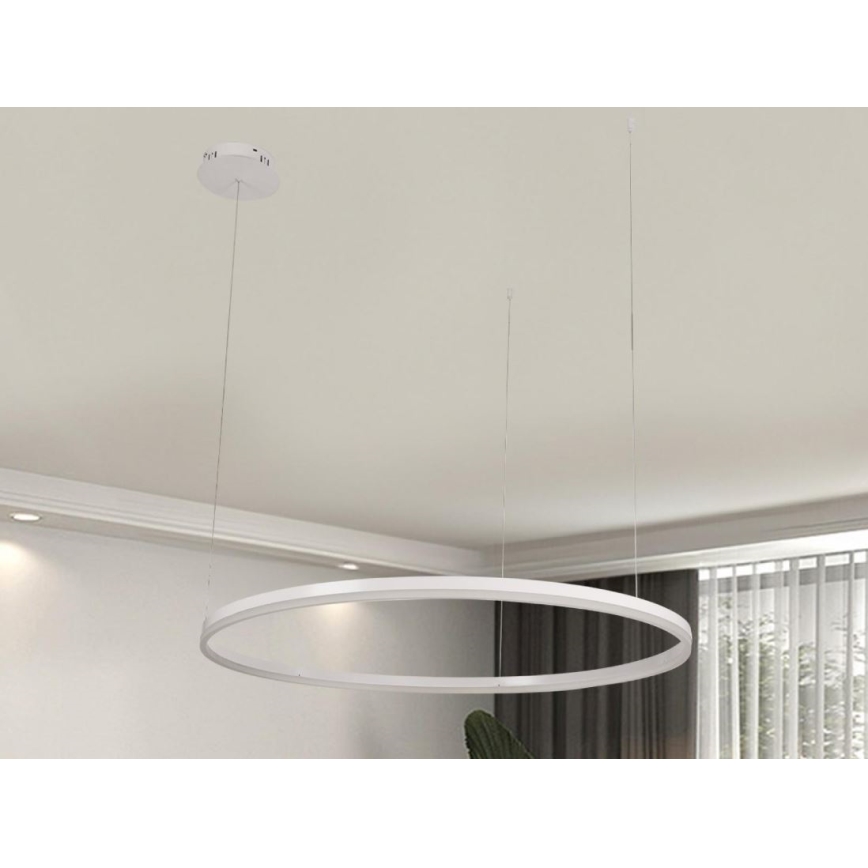LED Aptumšojama lustra ar auklu LED/55W/230V 3000-6500K + tālvadības pults