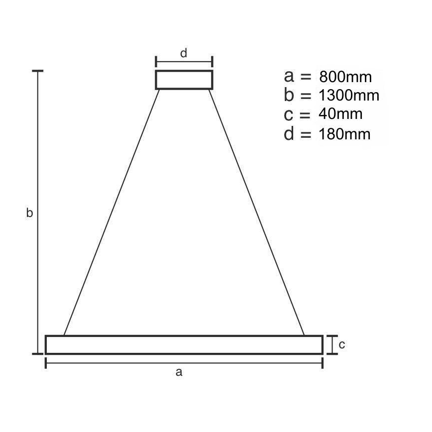 LED Aptumšojama lustra ar auklu LED/55W/230V 3000-6500K zelta + tālvadības pults