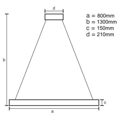 LED Aptumšojama kristāla lustra ar auklu LED/60W/230V 3000-6500K zelta + tālvadības pults