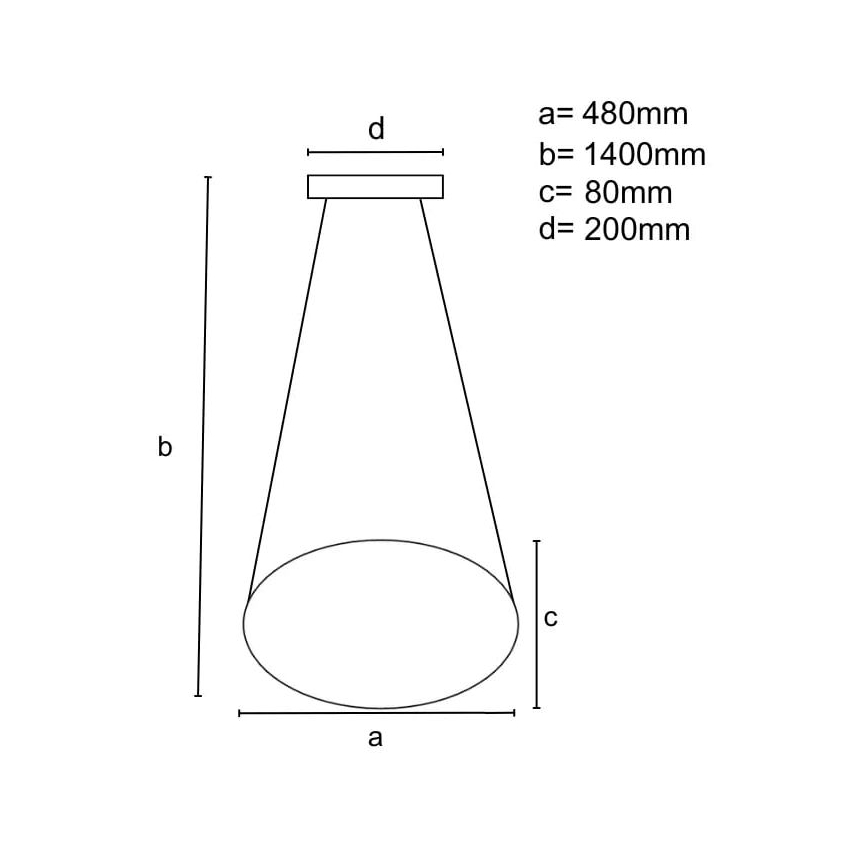 LED Aptumšojama lustra ar auklu LED/65W/230V 3000-6500K brūna + tālvadības pults