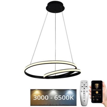 LED Aptumšojama lustra ar auklu LED/65W/230V 3000-6500K d. 56 cm + tālvadības pults