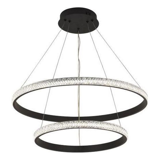 LED Aptumšojama lustra ar auklu LED/65W/230V 3000-6500K d. 60 cm + tālvadības pults